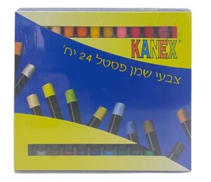 חבילת 24 צבעי שמן פסטל לשיעור אומנות